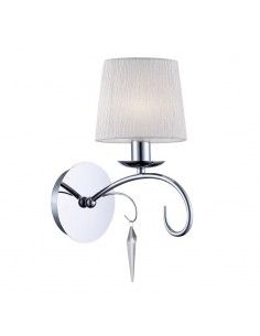 APLIQUE DE PARED CROMO CON PANTALLA