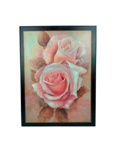 CUADRO ROSAS 77x48 set de dos 2