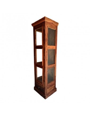 VITRINA MADERA-VIDRIO 180x51