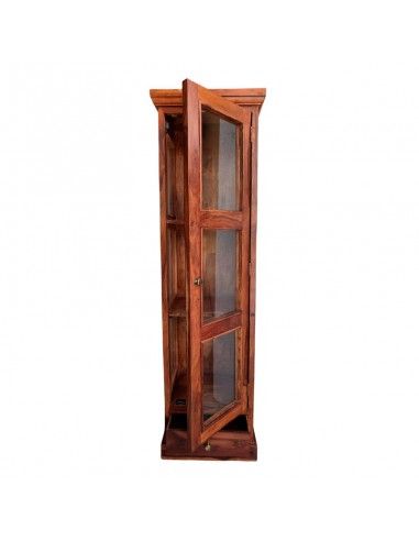 VITRINA MADERA-VIDRIO 180x51