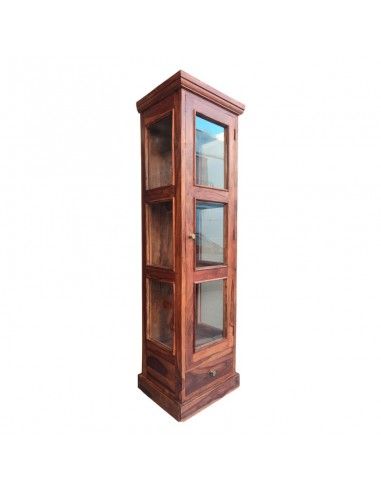 VITRINA MADERA-VIDRIO 180x51