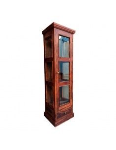 VITRINA MADERA-VIDRIO 180x51