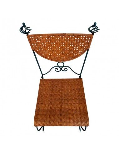 SILLA FORJA-RATAN 93x47 set de dos