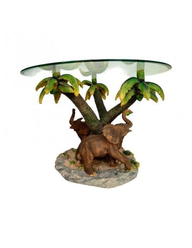 MESA CENTRO FIGURAS ELEFANTES 54x80