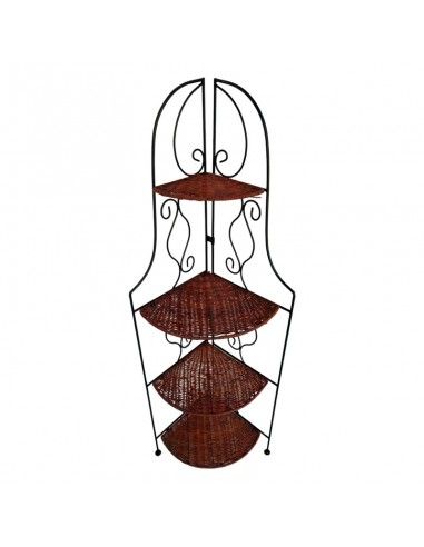 ESTANTERIA RINCONERA FORJA-RATAN 125x44