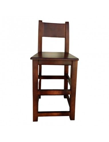 TABURETE ALTO MADERA NOGAL 89x36