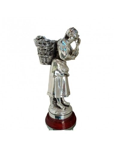 FIGURA CAMPESINA PLATA 61x27