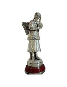 FIGURA CAMPESINA PLATA 61x27
