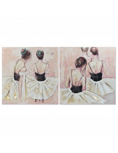 CUADROS NIÑAS BAILARINAS 100x100 set...