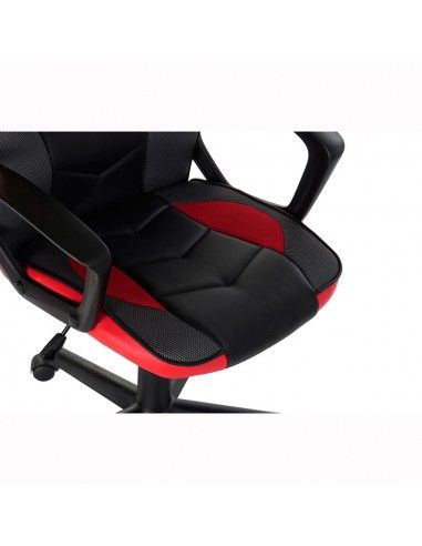 SILLA PU METALGAMER RUEDAS NEGRO 117x61