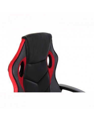 SILLA PU METALGAMER RUEDAS NEGRO 117x61