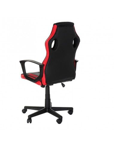 SILLA PU METALGAMER RUEDAS NEGRO 117x61