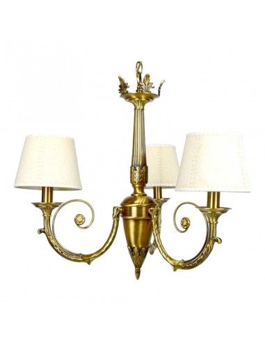 LAMPARA DE TECHO CLASICA BRONCE 3LUCES