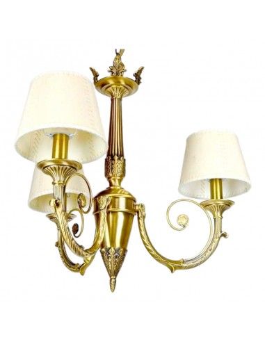 LAMPARA DE TECHO CLASICA BRONCE 3LUCES