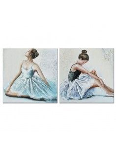 CUADROS LIENZO MUJER SET DE DOS