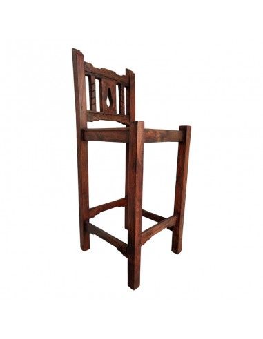 TABURETE ALTO MADERA NOGAL 104x39