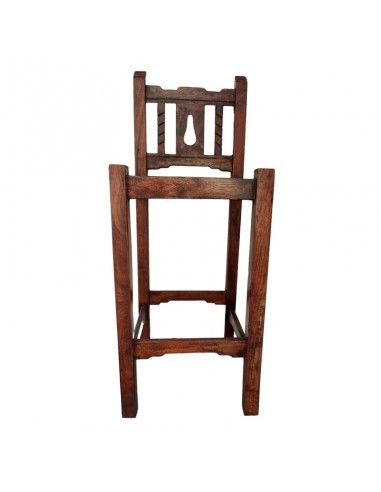 TABURETE ALTO MADERA NOGAL 104x39