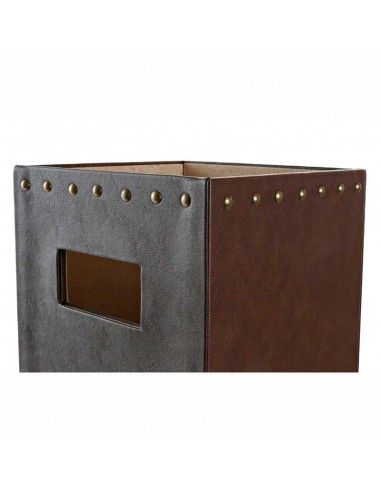 PARAGUERO PU MARRÓN TACHUELAS 50x21