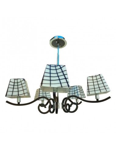 LAMPARA DE TECHO CINCO LUCES 60x65