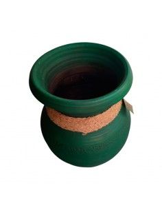 TINAJA CERAMICA VERDE Y... 2