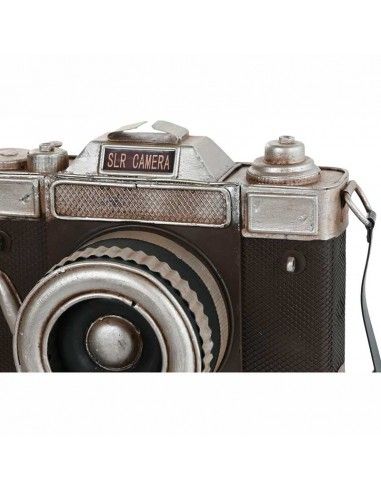 CAMARA MARRON DECORACION METAL 15x23
