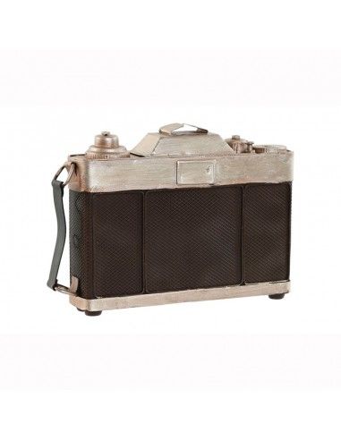 CAMARA MARRON DECORACION METAL 15x23