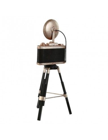 CAMARA NEGRO DECORACION METAL 37x15