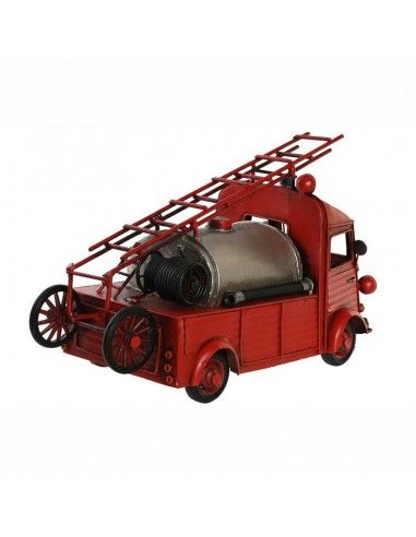 FIGURA COCHE BOMBEROS METAL 19x33