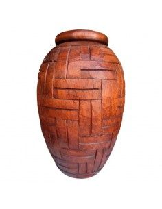 JARRON MADERA TALLADA 31x19