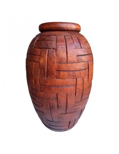 JARRON MADERA TALLADA 31x19