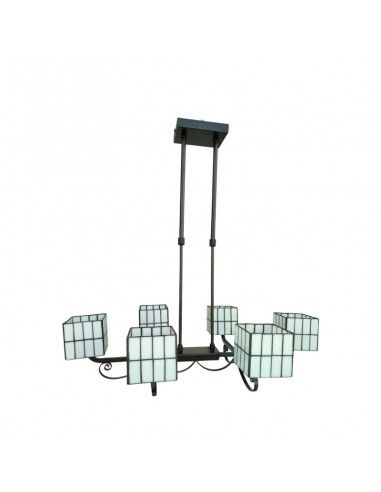 LAMPARA DE TECHO TIFFANY 6 LUCES