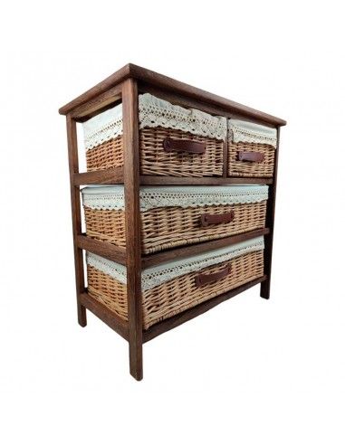 CAJONERA MADERA-MIMBRE 65x65