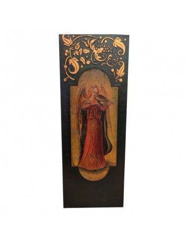 CUADRO ANTIGUO ANGEL 137x51 set de dos