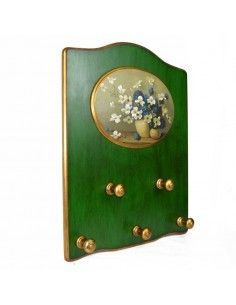 PERCHA DE PARED MADERA CON IMAGEN 2