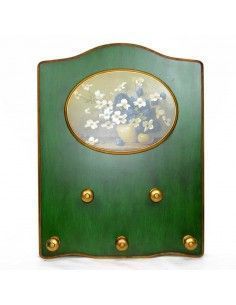 PERCHA DE PARED MADERA CON IMAGEN
