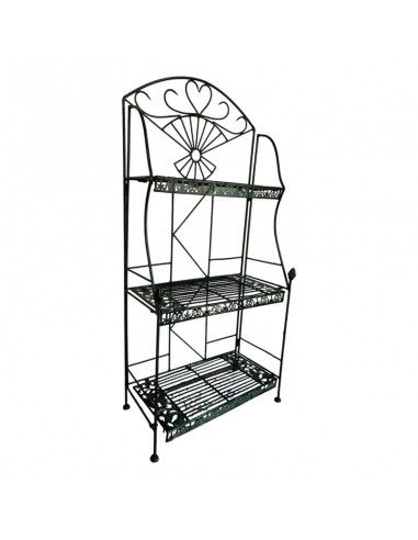 ESTANTERIA FORJA VERDE-NEGRO 112x54