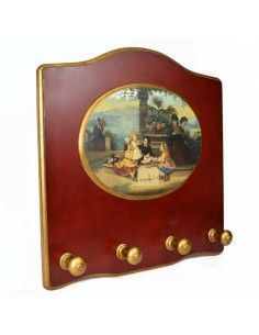 PERCHA DE PARED MADERA CON IMAGEN 2