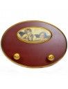 PERCHA DE PARED MADERA CON IMAGEN DE ANGEL
