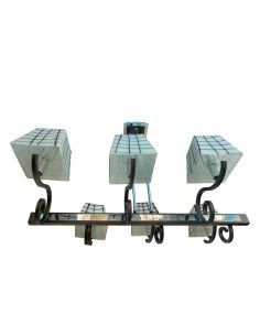 LAMPARA DE TECHO ACERO 6 luces 2