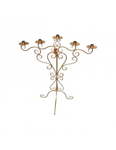 CANDELABRO DE PIE FORJA 90x67