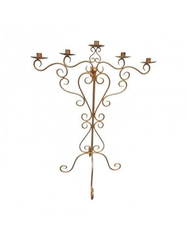 CANDELABRO DE PIE FORJA 90x67