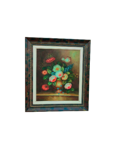 CUADRO BODEGON DE FLORES 83x72