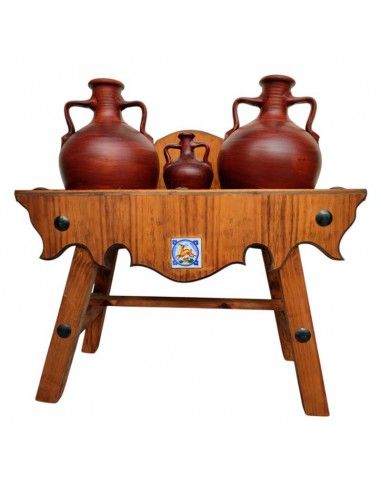 CANTARERA MADERA TRES CÁNTAROS 83x80