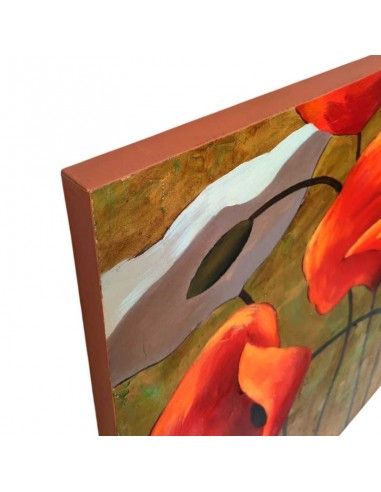 CUADRO AMAPOLAS 80x80