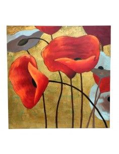 CUADRO AMAPOLAS 80x80
