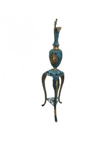ANFORA DE BRONCE CON PIE 89x26