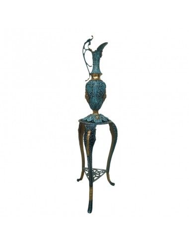 ANFORA DE BRONCE CON PIE 89x26