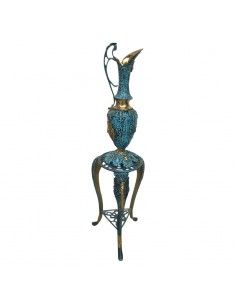 ANFORA DE BRONCE CON PIE 89x26