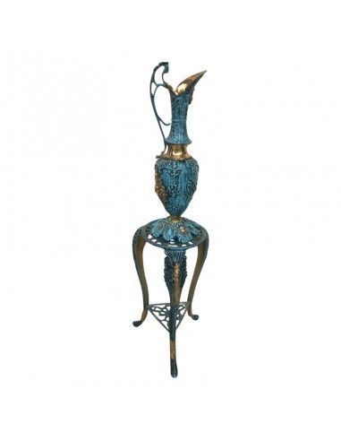 ANFORA DE BRONCE CON PIE 89x26