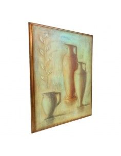 CUADRO MADERA VASIJAS 73x54 2